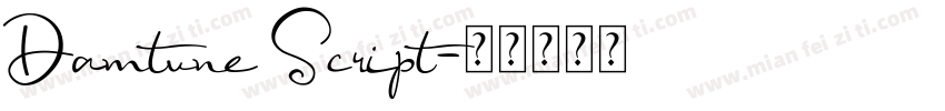 Damtune Script字体转换